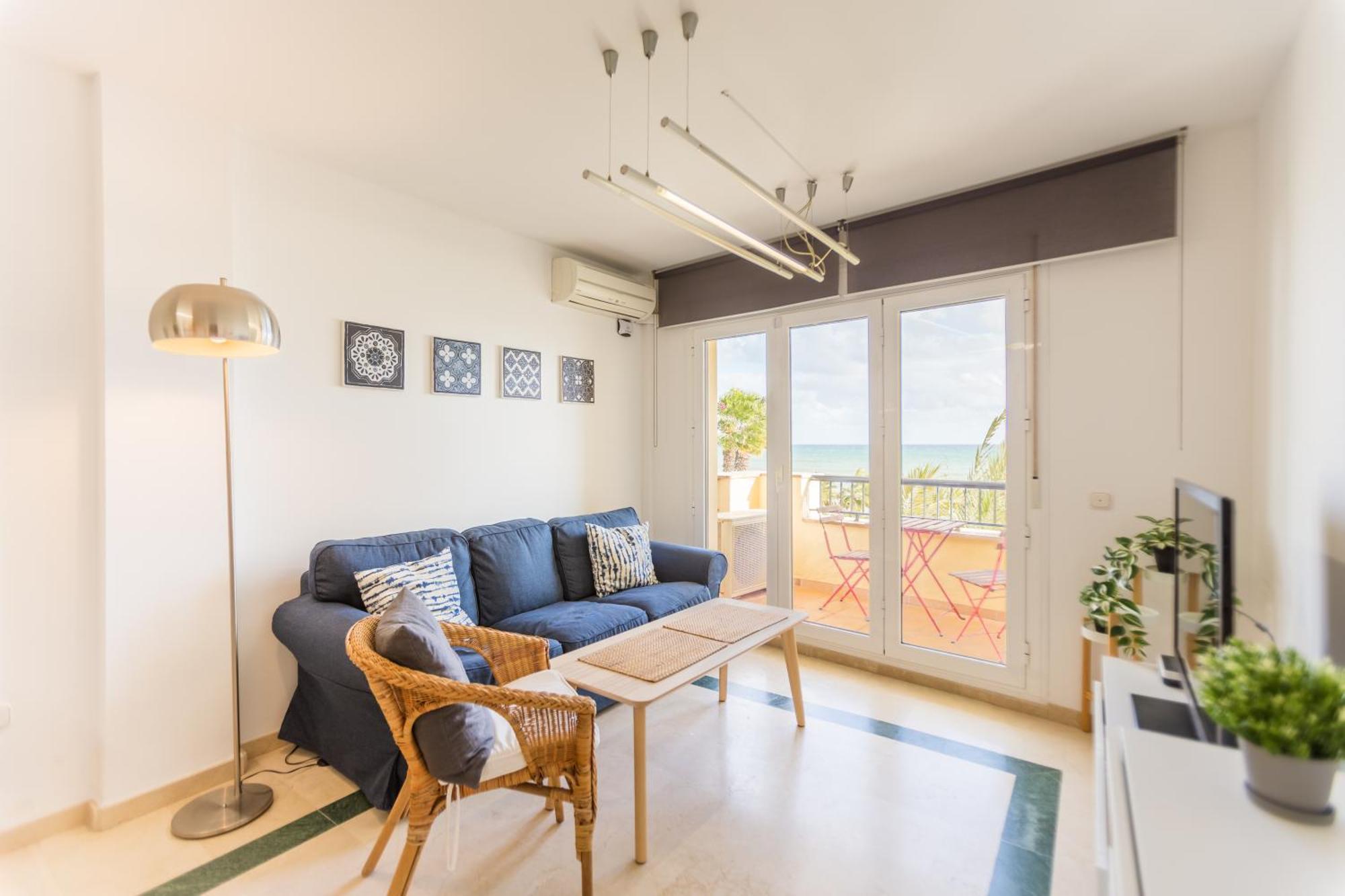 Bonito Apartamento en Primera Línea de Playa Estepona Exterior foto